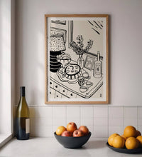 Load image into Gallery viewer, "Let's Eat!" Giclée Print, 8" x 10"