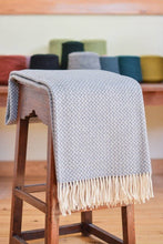 Load image into Gallery viewer, Sheep's Wool Throw, Dry Green Swallow