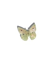 Load image into Gallery viewer, Hand-Painted Cabbage Butterfly Claw Hair Clip | Eco-Friendly: White