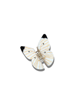 Load image into Gallery viewer, Hand-Painted Cabbage Butterfly Claw Hair Clip | Eco-Friendly: White