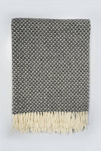 Load image into Gallery viewer, Sheep's Wool Throw, Dry Green Swallow