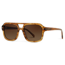 Load image into Gallery viewer, "Sydney" Polarized Sunglasses, Milky Olive Green/Sunset Gradient Lens