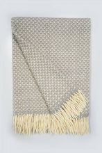 Load image into Gallery viewer, Sheep's Wool Throw, Dry Green Swallow