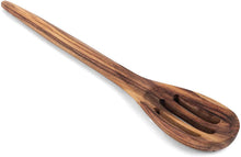 Load image into Gallery viewer, Slotted Acacia Wood Spoon, 12"