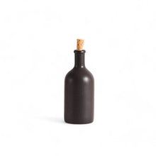 Load image into Gallery viewer, Wide Stoneware Olive Oil Bottle, Matte Black