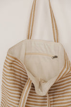 Load image into Gallery viewer, Paris Striped Tote, Natural
