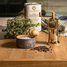 Load image into Gallery viewer, Chef's Mate 5.3" Brass Pepper Mill