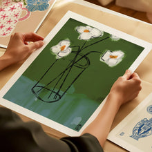 Load image into Gallery viewer, "Green Glass Still Life" Giclée Print, 8" x 10"