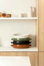 Load image into Gallery viewer, Stoneware Serving Plate with Handles, Matte White