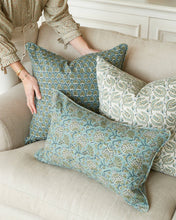 Load image into Gallery viewer, Iznik Pillow, Slate - Lumbar