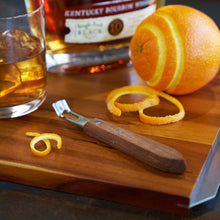 Load image into Gallery viewer, Viski Professional Channel Knife w Black Walnut Wood Handle