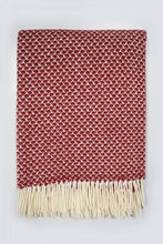 Load image into Gallery viewer, Sheep's Wool Throw, Dry Green Swallow