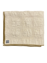 Load image into Gallery viewer, Charlestown Hand-Stitched Throw - Ochre / Sand
