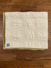 Load image into Gallery viewer, Charlestown Hand-Stitched Throw - Ochre / Sand