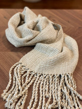 Load image into Gallery viewer, Hand-Loomed Boucle Scarf, Sand
