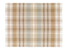 Load image into Gallery viewer, British Wool Throw, Natural Check
