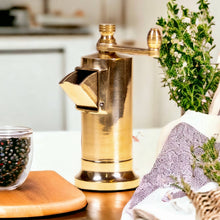 Load image into Gallery viewer, Chef's Mate 5.3" Brass Pepper Mill