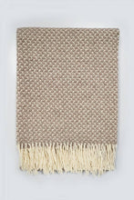 Load image into Gallery viewer, Sheep's Wool Throw, Dry Green Swallow