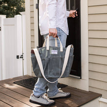 Load image into Gallery viewer, Steele Utility Tote, Waxed Briquette Canvas