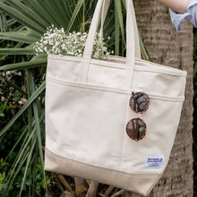 Load image into Gallery viewer, Steele Everyday Zip Top Tote, Natural Canvas
