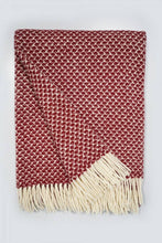 Load image into Gallery viewer, Sheep's Wool Throw, Dry Green Swallow