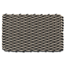 Load image into Gallery viewer, Lobster Rope Doormat, Black & Dark Tan Double Weave