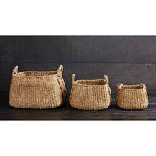 Load image into Gallery viewer, Square Basket w/ Handles, Set of 3
