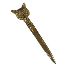 Load image into Gallery viewer, Brass Fox Head Letter Opener
