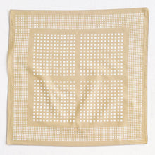 Load image into Gallery viewer, Sand Windowpane Print Bandana
