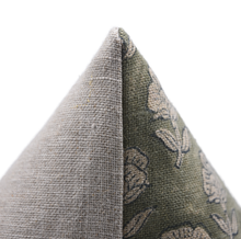 Load image into Gallery viewer, Rohini Block Print Linen Pillow, 20&quot;
