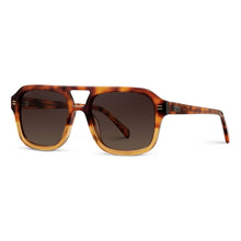 Load image into Gallery viewer, "Sydney" Polarized Sunglasses, Milky Olive Green/Sunset Gradient Lens
