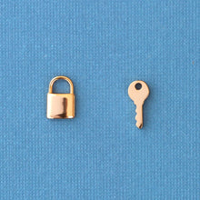 Load image into Gallery viewer, Lock &amp; Key Stud Earrings
