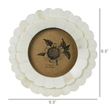 Load image into Gallery viewer, Petal Round Frame, White Bone
