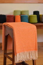 Load image into Gallery viewer, Sheep's Wool Throw,  Dry Green Swallow

