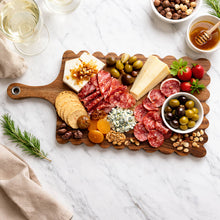 Load image into Gallery viewer, Acacia Scalloped Cutting Board
