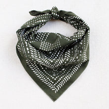 Load image into Gallery viewer, Olive Dot Dash Bandana
