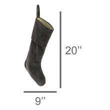 Load image into Gallery viewer, Velvet Stocking, Dark Grey
