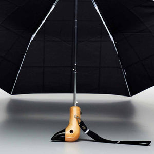 Black Grid Compact Mini Umbrella