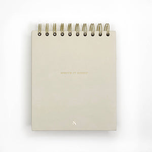 Write it Down Desktop Notepad, Cream