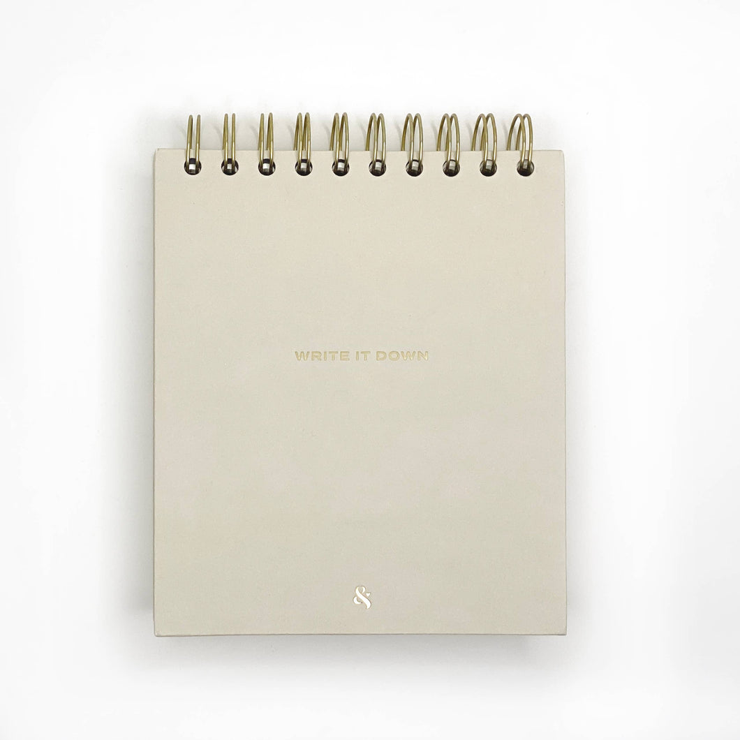 Write it Down Desktop Notepad, Cream