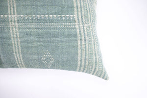 Indian Wool Grand Lumbar Pillow, Mist