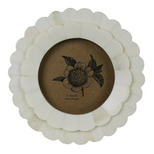 Load image into Gallery viewer, Petal Round Frame, White Bone
