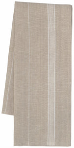 Linen Dish Towel, White Maison Stripe