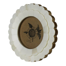 Load image into Gallery viewer, Petal Round Frame, White Bone
