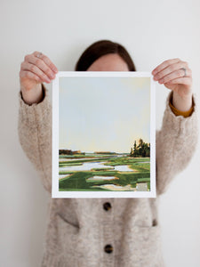 Bass Harbor Marsh, 8" x 10" Print on Canvas