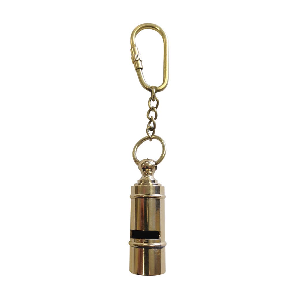 Brass Whistle Keychain