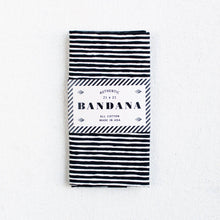 Load image into Gallery viewer, Black Striped Bandana
