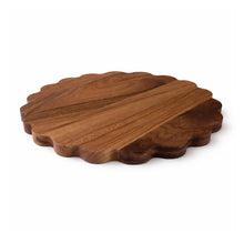 Load image into Gallery viewer, Acacia Scalloped Serving Board, 16"
