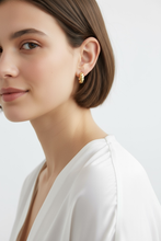 Load image into Gallery viewer, Croissant Clicker Hoop Earrings
