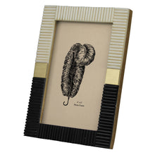 Load image into Gallery viewer, Two Tone + Brass Squares Frame, 4x6
